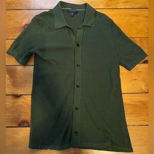 Banana Republic Mesh Button Up Shirt